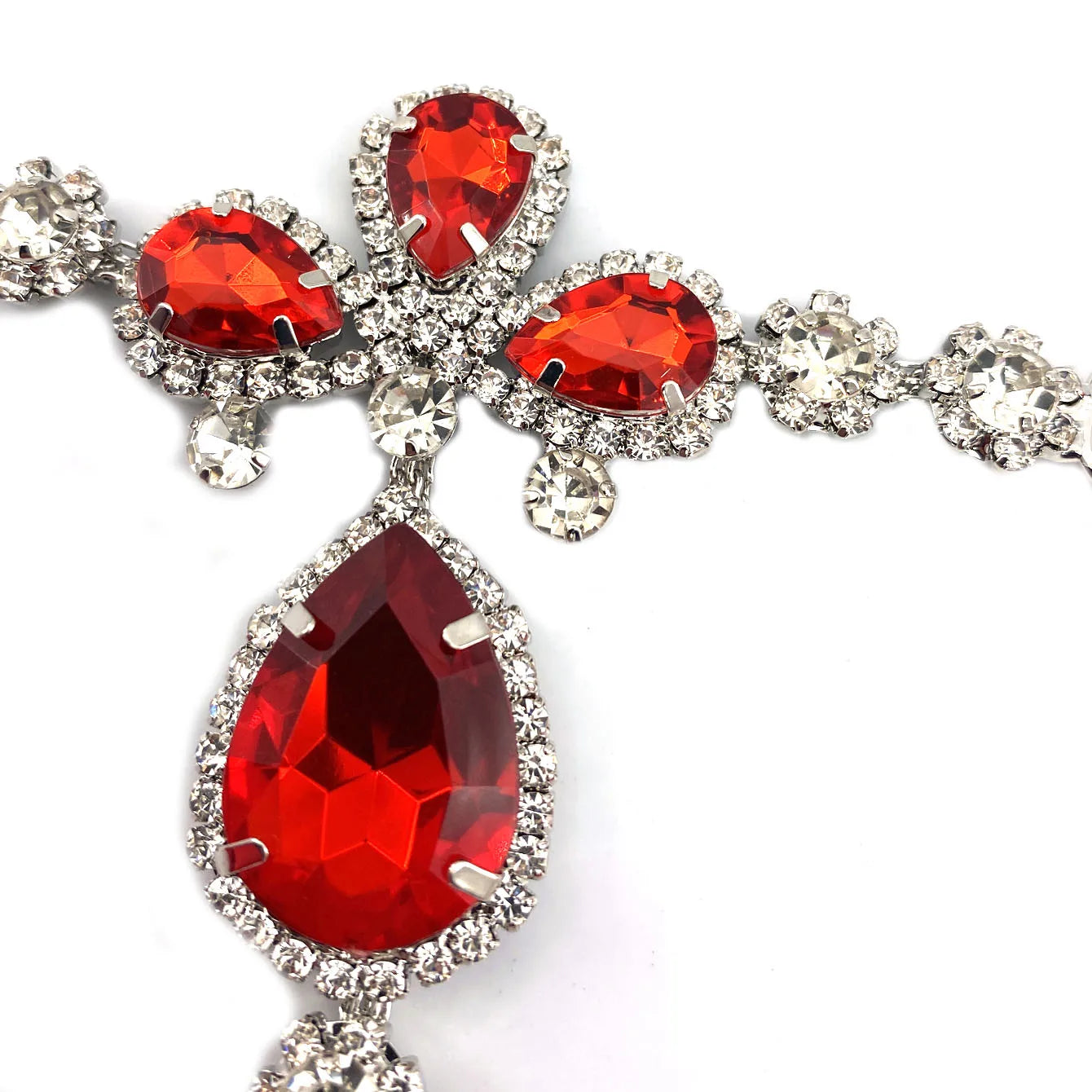 Crimson Bloom Body Chain