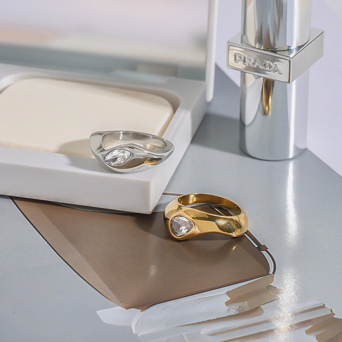 Double Halo Luxe Ring