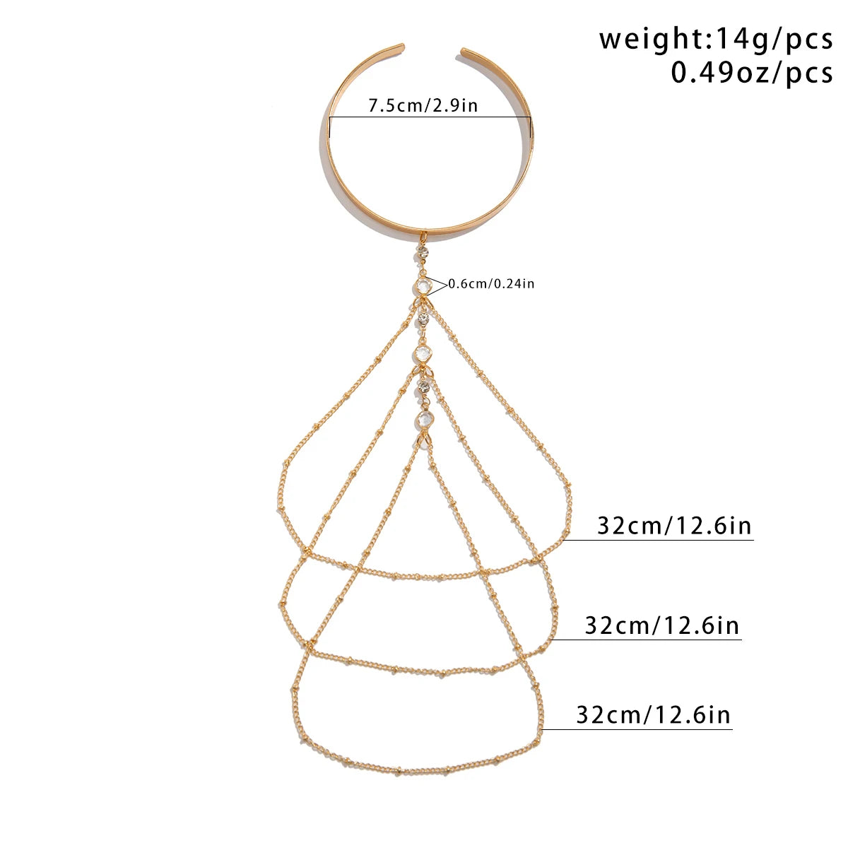 Al Thuraya Crystal Cuff