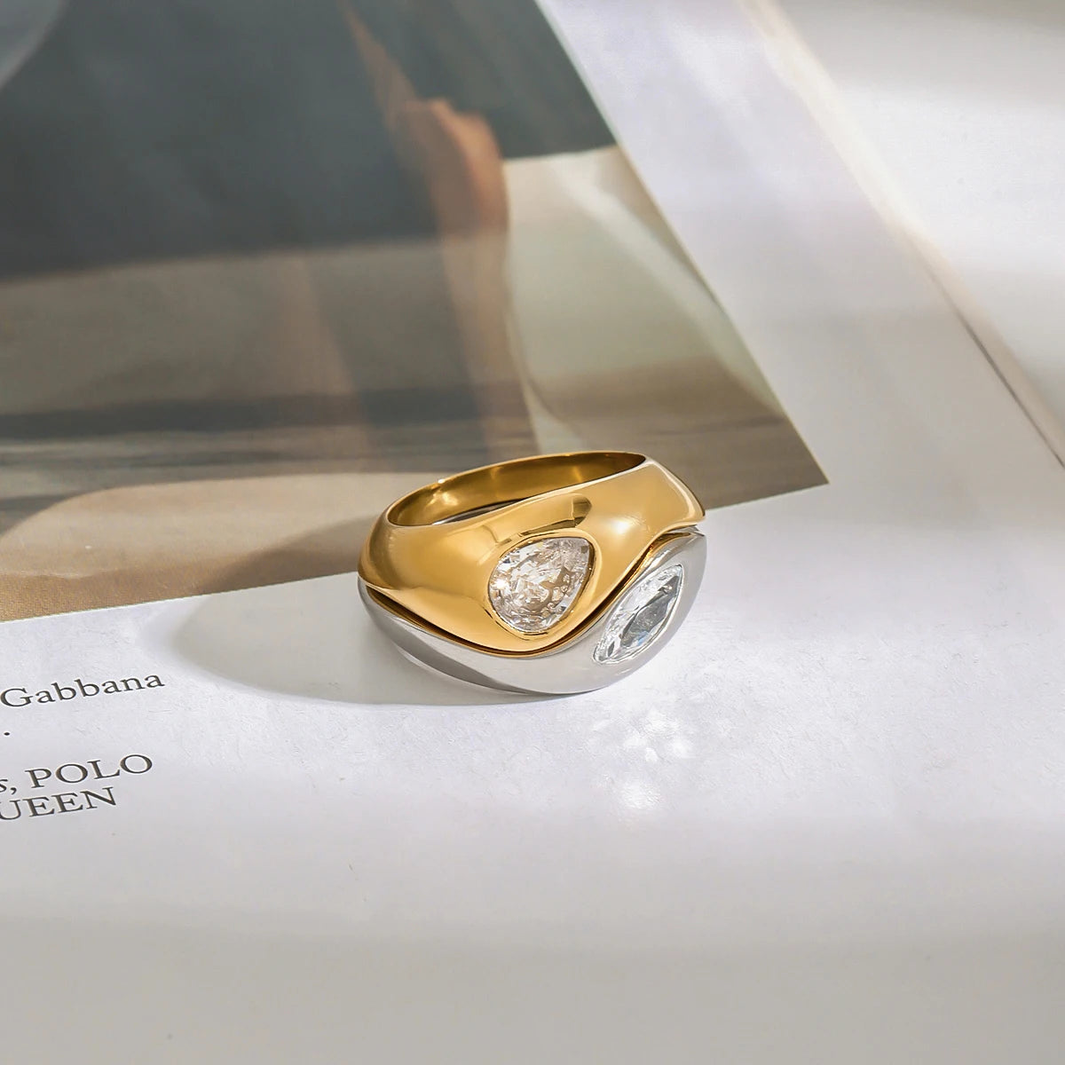 Double Halo Luxe Ring