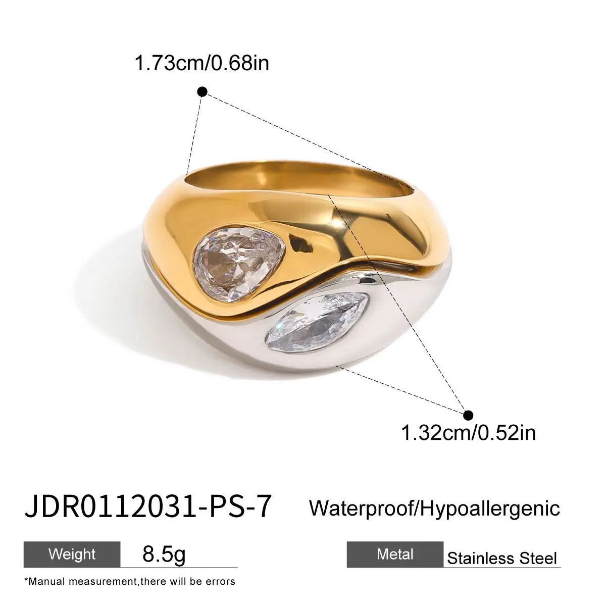Double Halo Luxe Ring